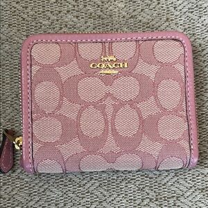 Coach Pink Canvas Wallet